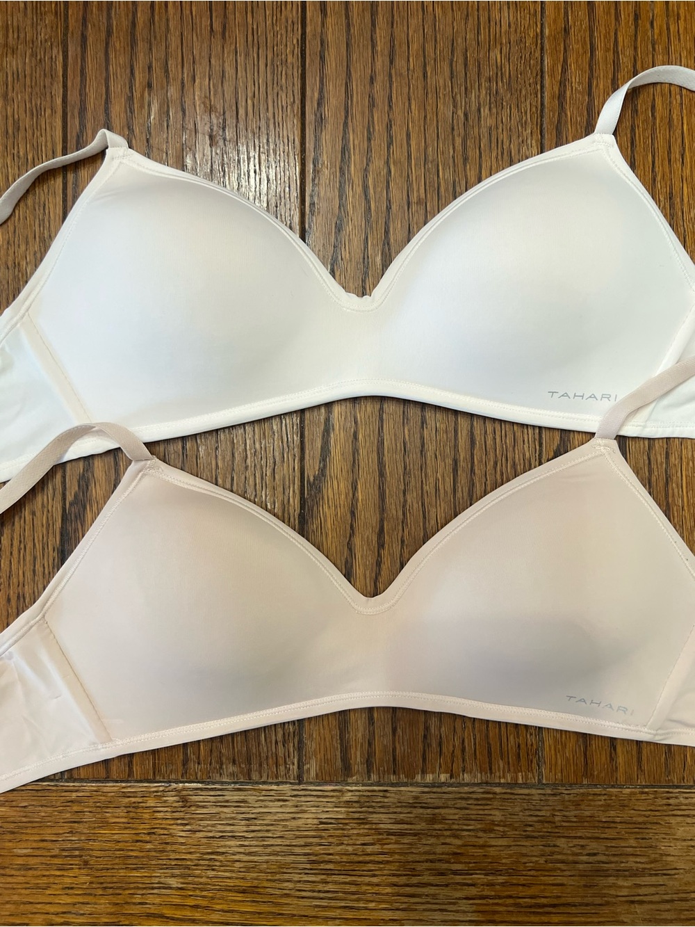 Tahari Womens Wire-Free All Day Comfort Bra Lot Of 2 Tan Cream 36B